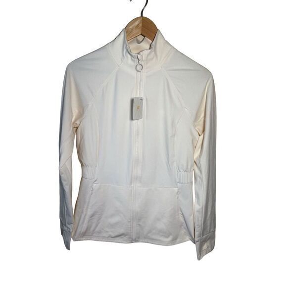 Fabletics Jackets & Blazers - Fabletics Women's Cream White Trinity Cold Weather Performance Jacket Size M NWT